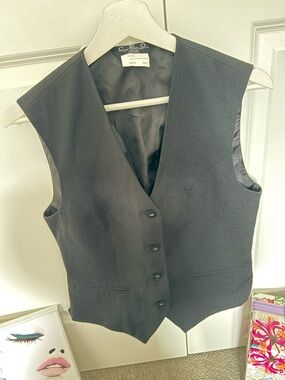 C de C Women's Black Tailored Vest